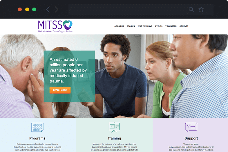 MITSS website before and after