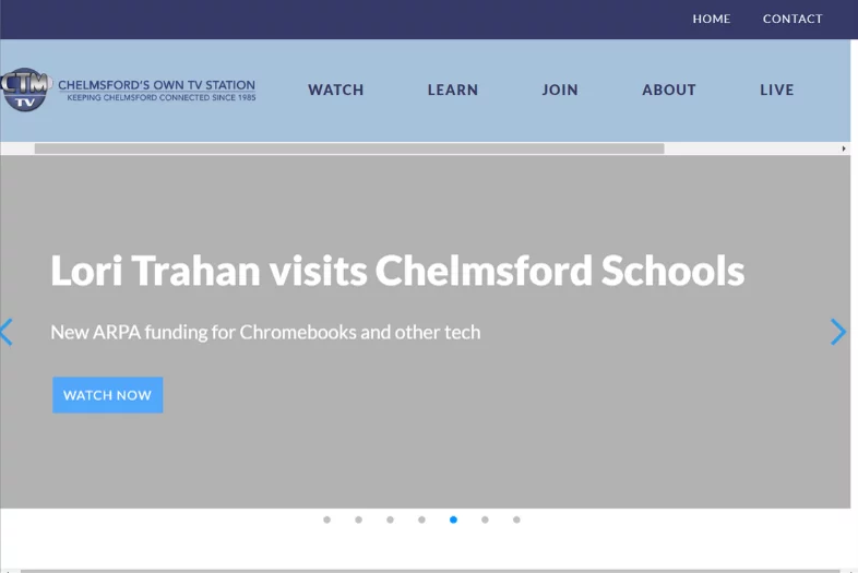 Chelmsford TV website before and after
