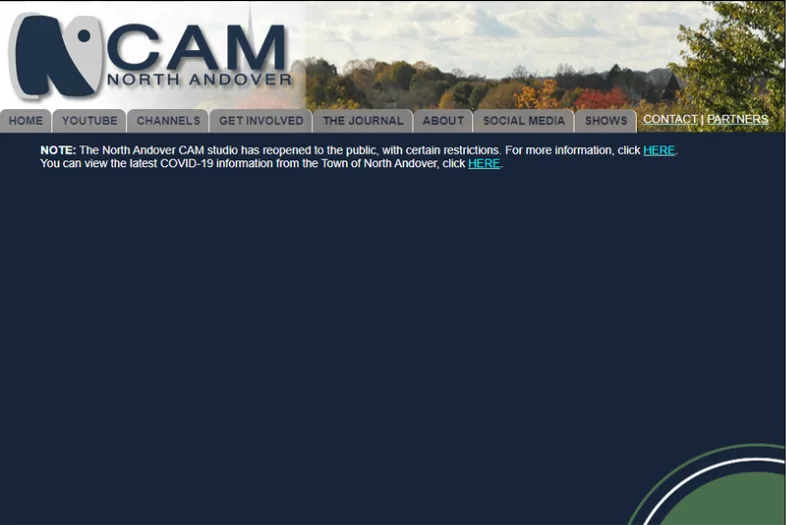 North Andover CAM website before and after